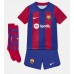 Barcelona Robert Lewandowski #9 Replika Babykläder Hemma matchkläder barn 2023-24 Korta ärmar (+ Korta byxor)
